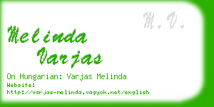 melinda varjas business card